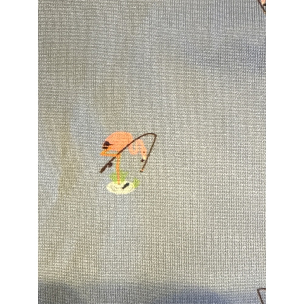 RLX Ralph Lauren Men's XXL Performance Polo Shirt Fishing Flamingo Blue - Picture 5 of 12